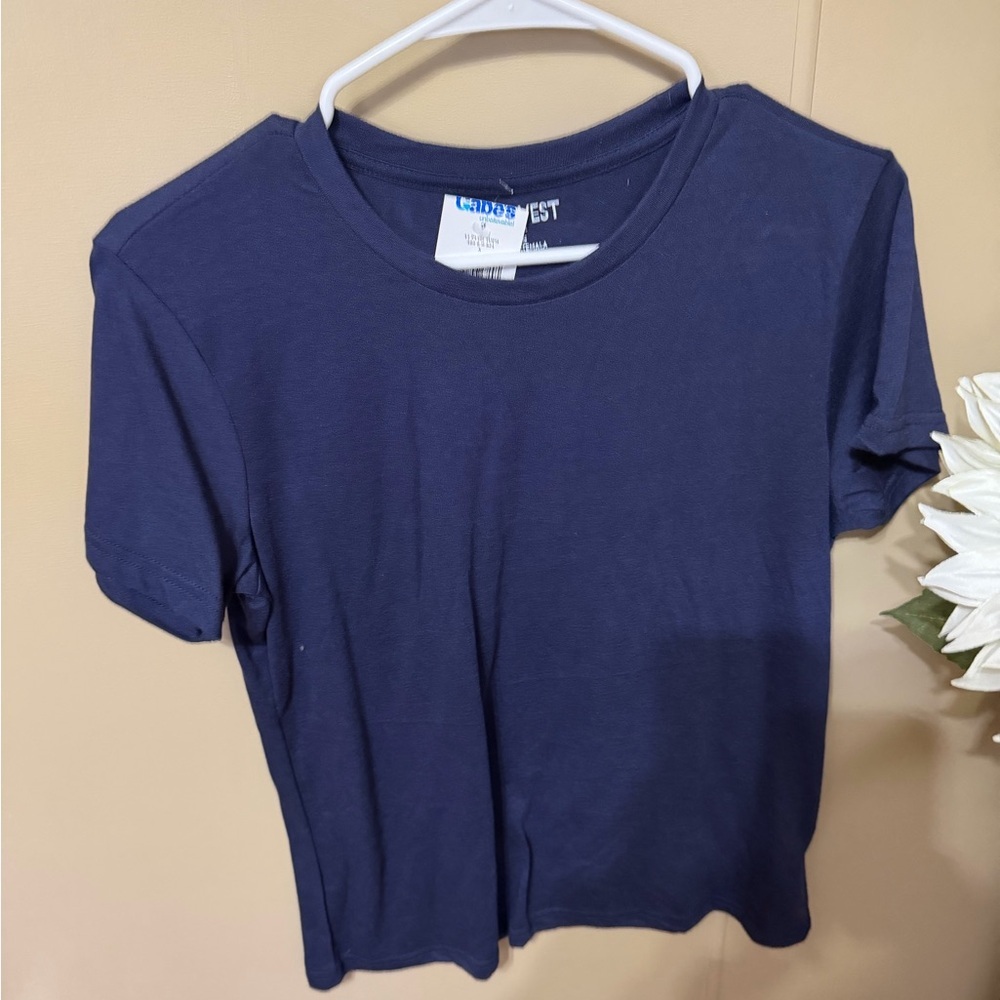 Nine West Dark Blue Short Sleeve Tee